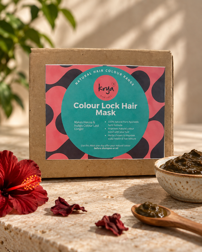 Krya Colour Lock Hair Mask – Makes Henna & Indigo Colour Last Longer