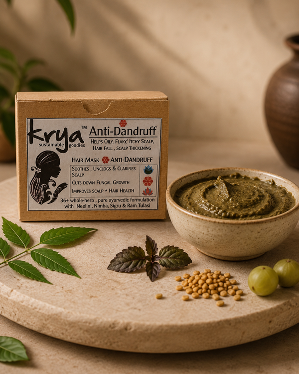 Krya Anti-Dandruff Hair Mask for Itchy, Flaky Scalp