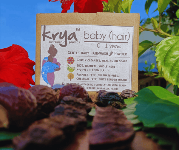 Krya Gentle Baby Hair Wash Powder ( 0 - 1 year) - 100 gm