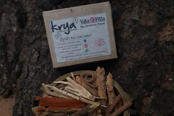 Krya Dyuti Face-Mask - soothing, hydrating mask for dry, pigmented skin