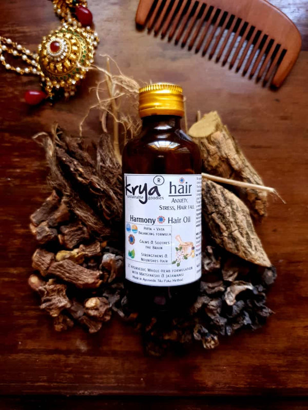 Krya Harmony Hair Oil - for Pitta based stress hairloss