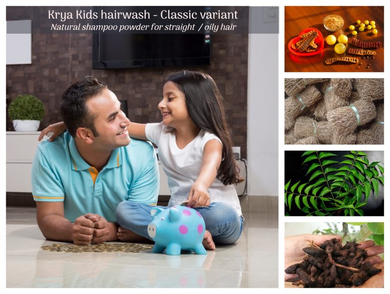 Krya Kids Hair Wash Classic : natural kids shampoo for oily hair - Krya -  Ayurvedic Skin, Hair & Home Care.