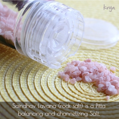 Rock salt is a pitta channelizing dravya