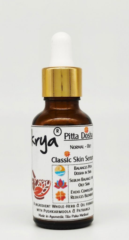 Krya Classic Skin Facial Oil Serum (30 ml) For Oily, Pitta or Kapha type skin