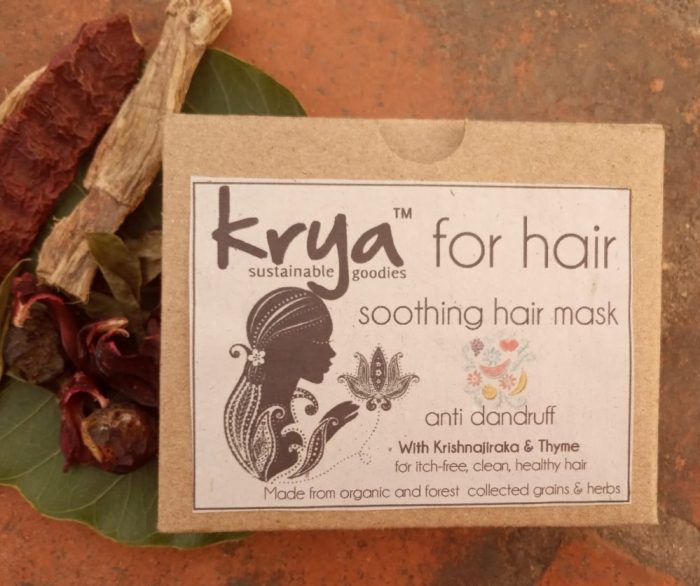 Krya Anti Dandruff hair mask to unclog and cleanse dandruff prone hair and cut down fungal growth