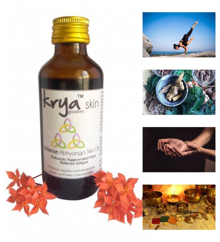 Krya Intense Abhyanga oil is an intensely vata pacifying abhyanga oil