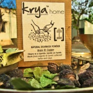 Krya brass & copper dishwash is a whole herb , toxin free dishwash product esepcially formulated for brass and copper vessels