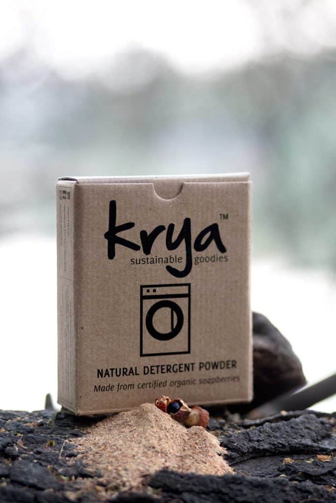 Krya Classic non toxic detergent made from whole soapberries.
