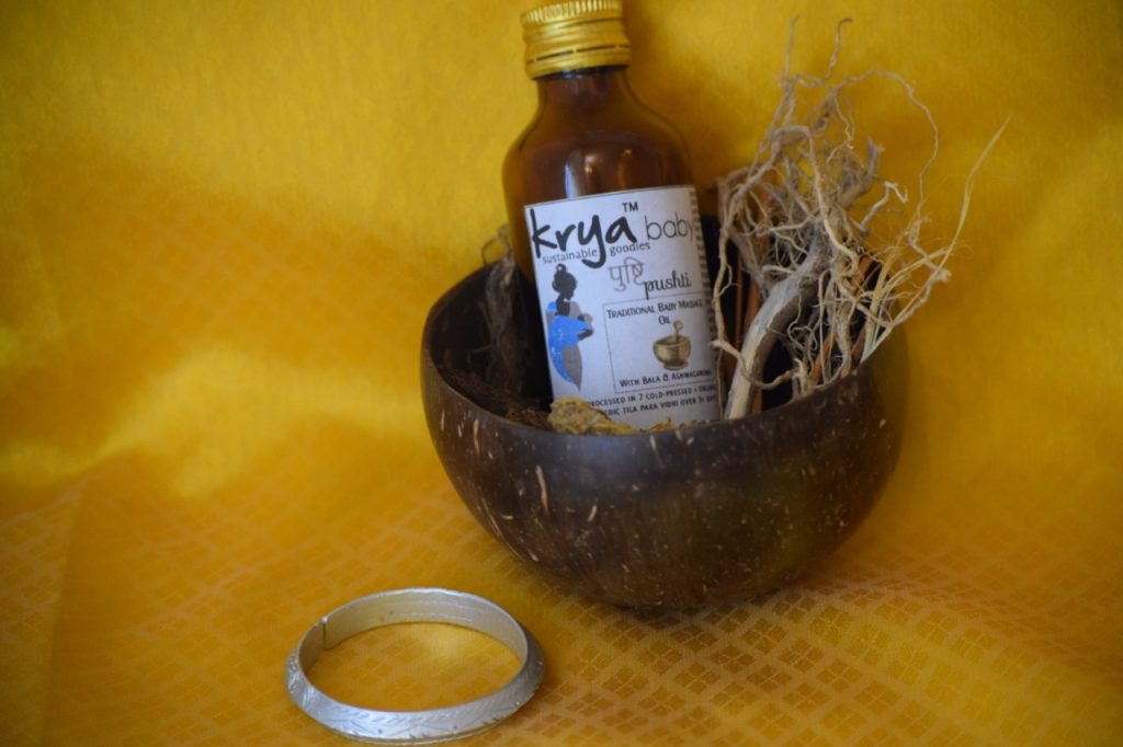 baby massage oil ayurvedic | Krya Pushti