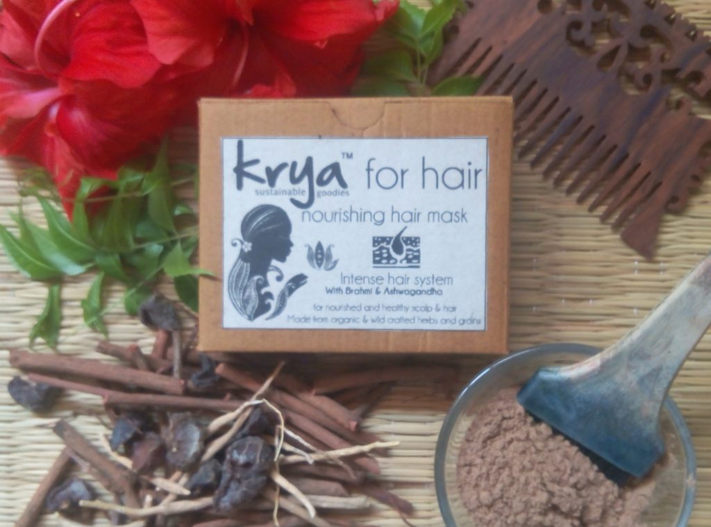 Krya Intense Hair mask detoxifies and nourishes scalp and stimulates healthy hair growth after a long illness