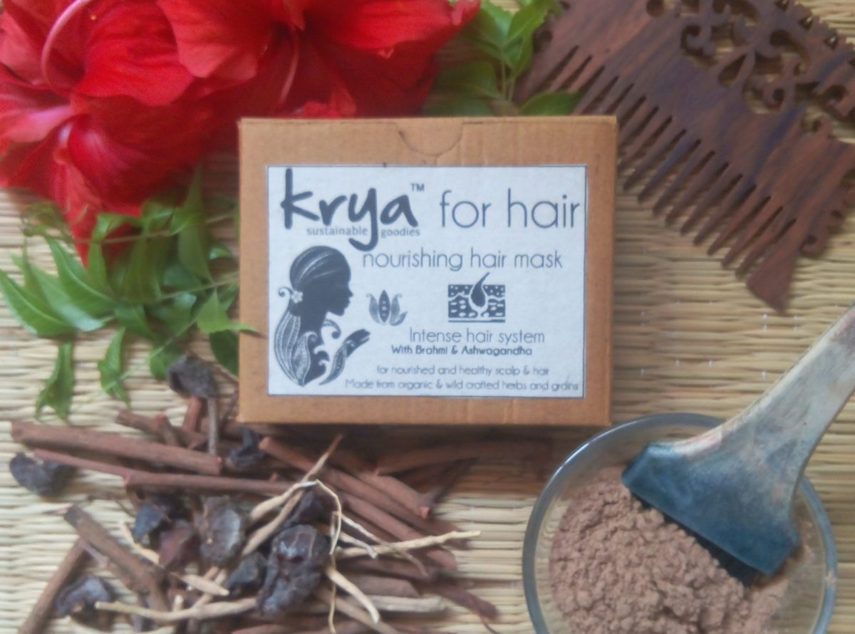 Krya Intense Hair Mask with Brahmi & Ashwagandha - Krya - Ayurvedic Skin,  Hair & Home Care.