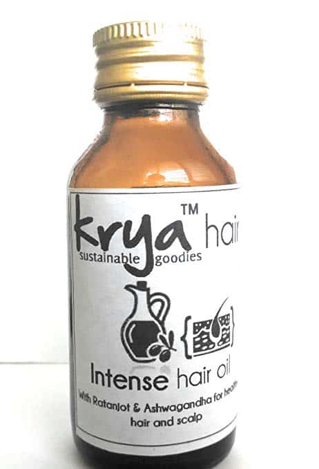 Krya Intense Hair Oil - with Ratanjot & Ashwagandha (50 ml) - Krya -  Ayurvedic Skin, Hair & Home Care.