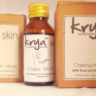 3 part Krya Classic face system -holistic skin care for oily skin