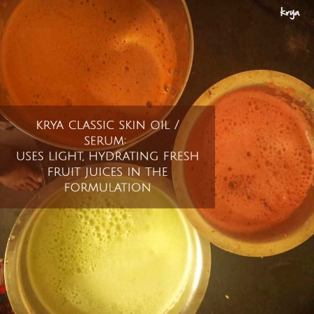 how to use kumkumadi tailam: the fresh swarasa that goes into krya classic skin oil