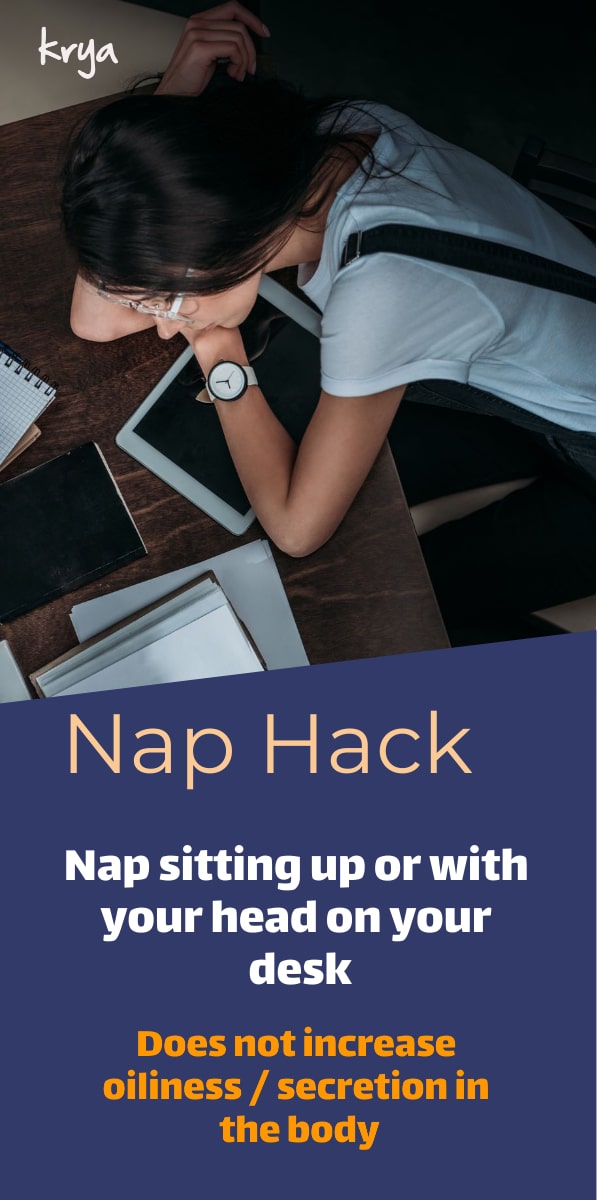 afternoon sleep - nap hack from ayurveda