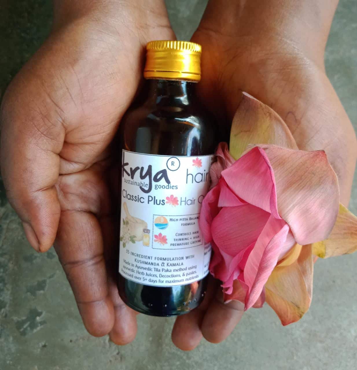 Krya Classic Plus | Ayurvedic hair oil to increase hair volume