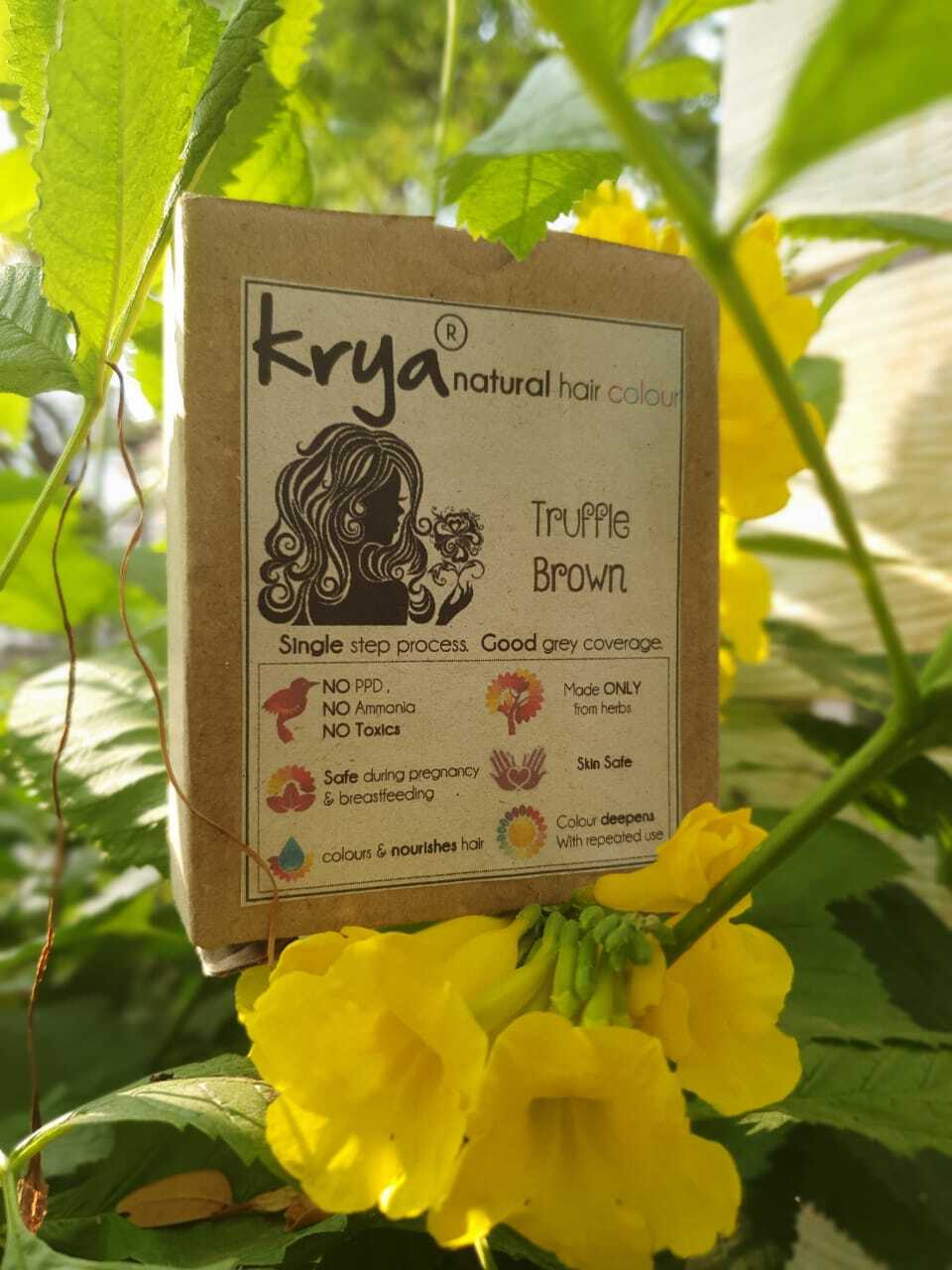 Krya Natural Hair Colour - Truffle Brown - Krya - Ayurvedic Skin, Hair &  Home Care.