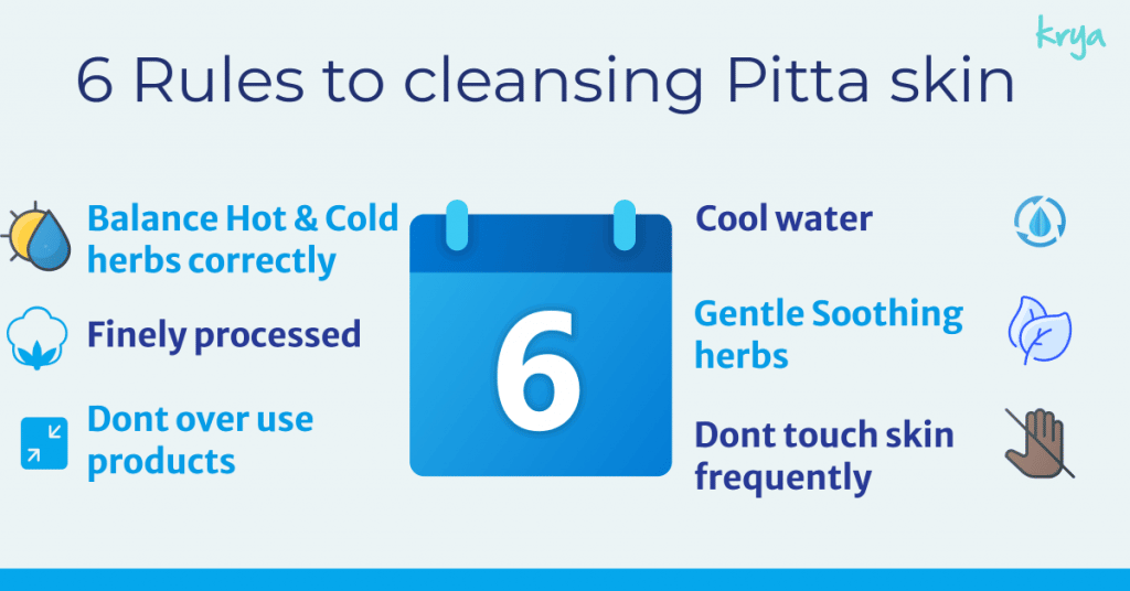 How to cleanse pitta type skin correctly